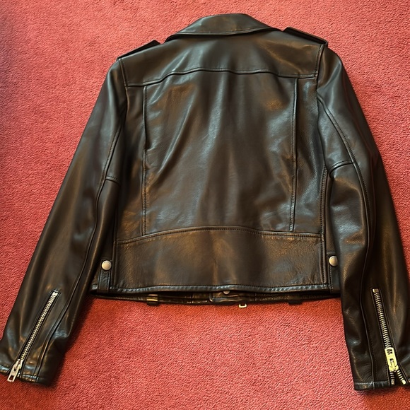 Coach soft leather motto jacket in size 8, fully lined. Perfect condition! - Picture 2 of 3